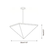 Solina Prism Curated Iron & Glass Pendant Light – macro detail view