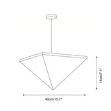 Solina Prism Curated Iron & Glass Pendant Light – illuminated warm ambiance setting