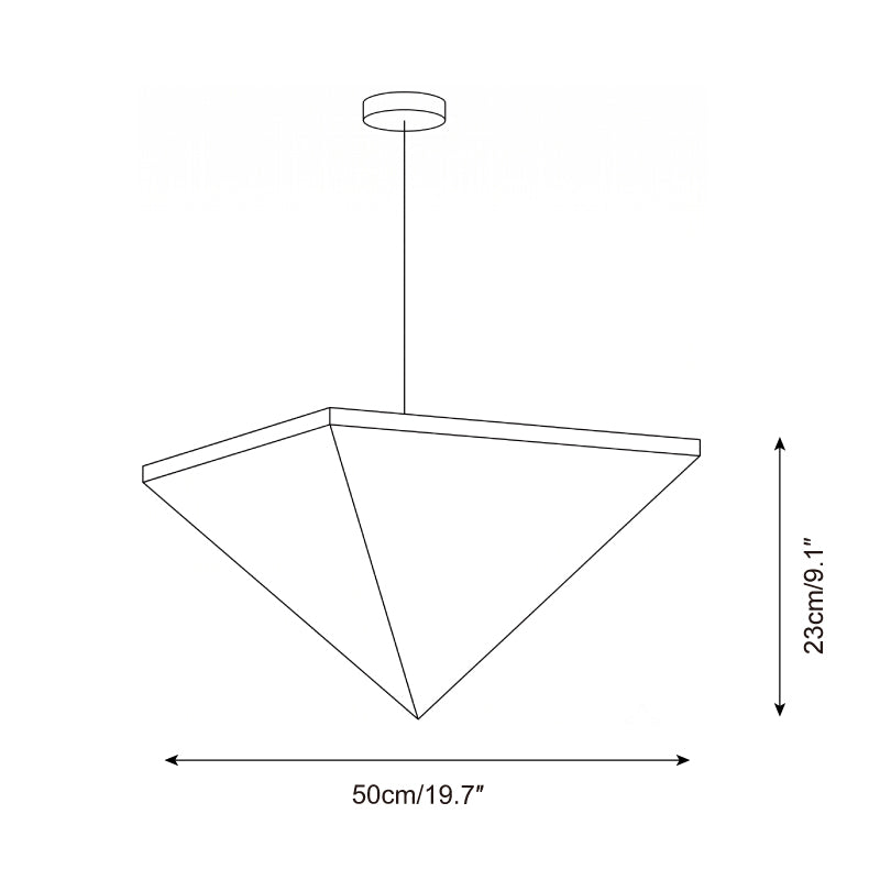Solina Prism Curated Iron & Glass Pendant Light – architectural ceiling profile