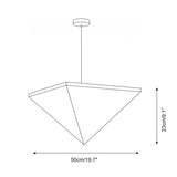 Solina Prism Curated Iron & Glass Pendant Light – architectural ceiling profile