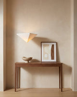 Solina Prism Curated Iron & Glass Pendant Light – unlit natural material contrast