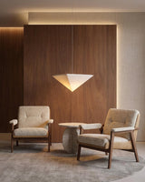 Solina Prism Curated Iron & Glass Pendant Light – full fixture elevation view