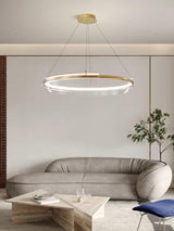 Solstice LED Curated Mouth-Blown Frosted Glass C – spatial dining room perspective