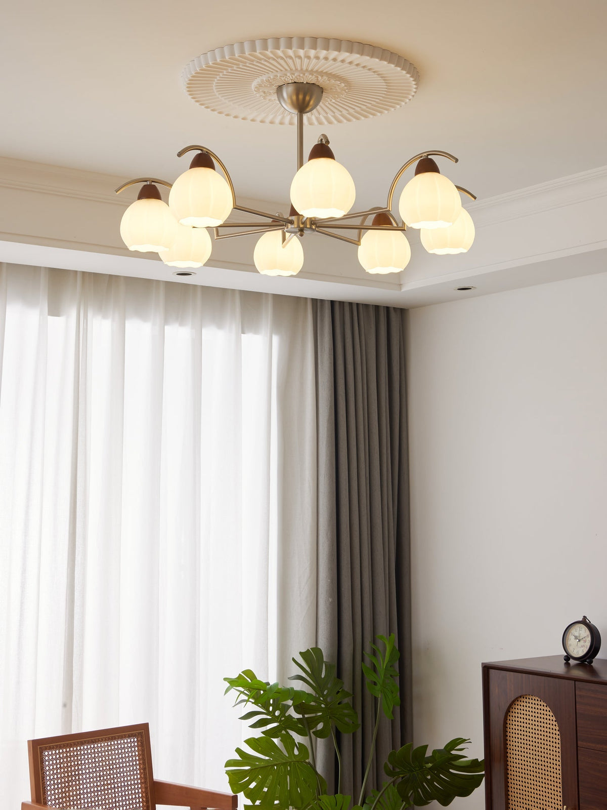 Soluna Bloom Chandelier – Ambient Illumination in Luxury Interior Setting View 7