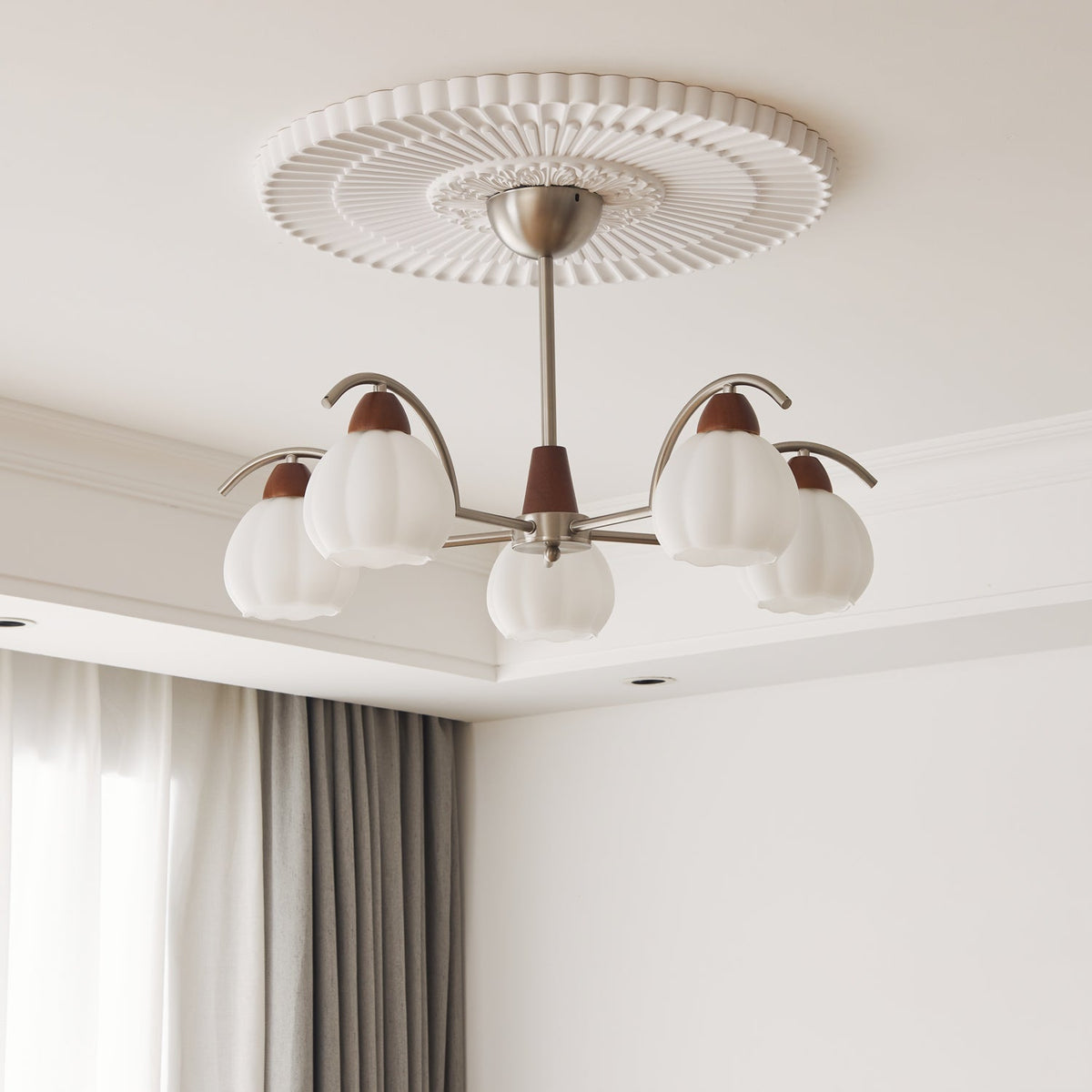 Soluna Bloom Chandelier – Ambient Illumination in Luxury Interior Setting View 5