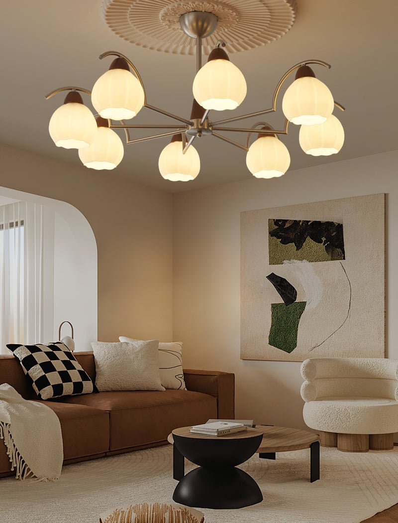 Soluna Bloom Chandelier – Ambient Illumination in Luxury Interior Setting View 12