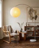 Soralen Floor Curated Finished Iron Floor Lamp – full fixture elevation view