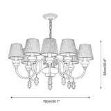 Sorbetta Curated Hand-Thrown Ceramic Chandelier – architectural ceiling profile