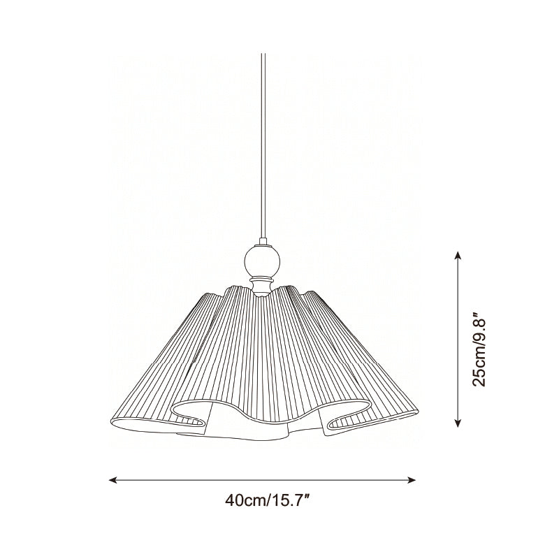 Sorevia Curated Iron & Glass Pendant Light – macro detail view