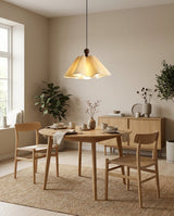 Sorevia Curated Iron & Glass Pendant Light – handcrafted surface texture