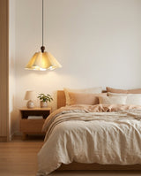 Sorevia Curated Iron & Glass Pendant Light – structural canopy joint detail