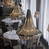 Tassel Aluminum Chain Curated Brushed Nickel Iro – dimensional scale reference
