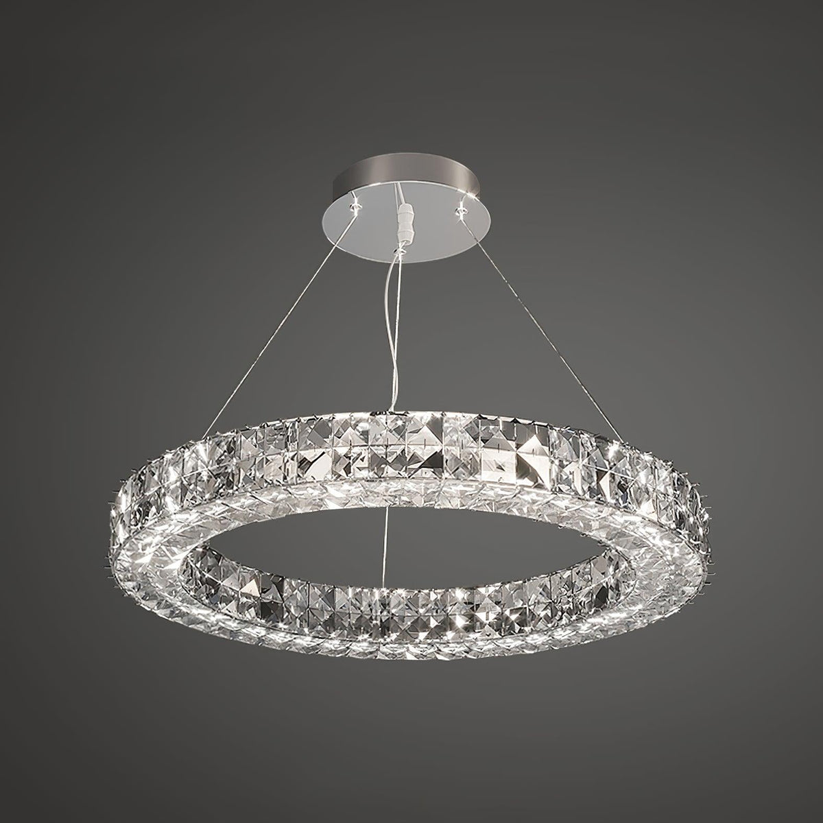 Spiridon Curated K9 Bohemian Crystal Chandelier – ∅ 23.6  x H 59  Dia 60cm x H 150cm finish configuration