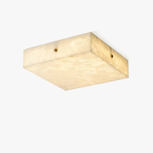 Square Alabaster Ceiling Light