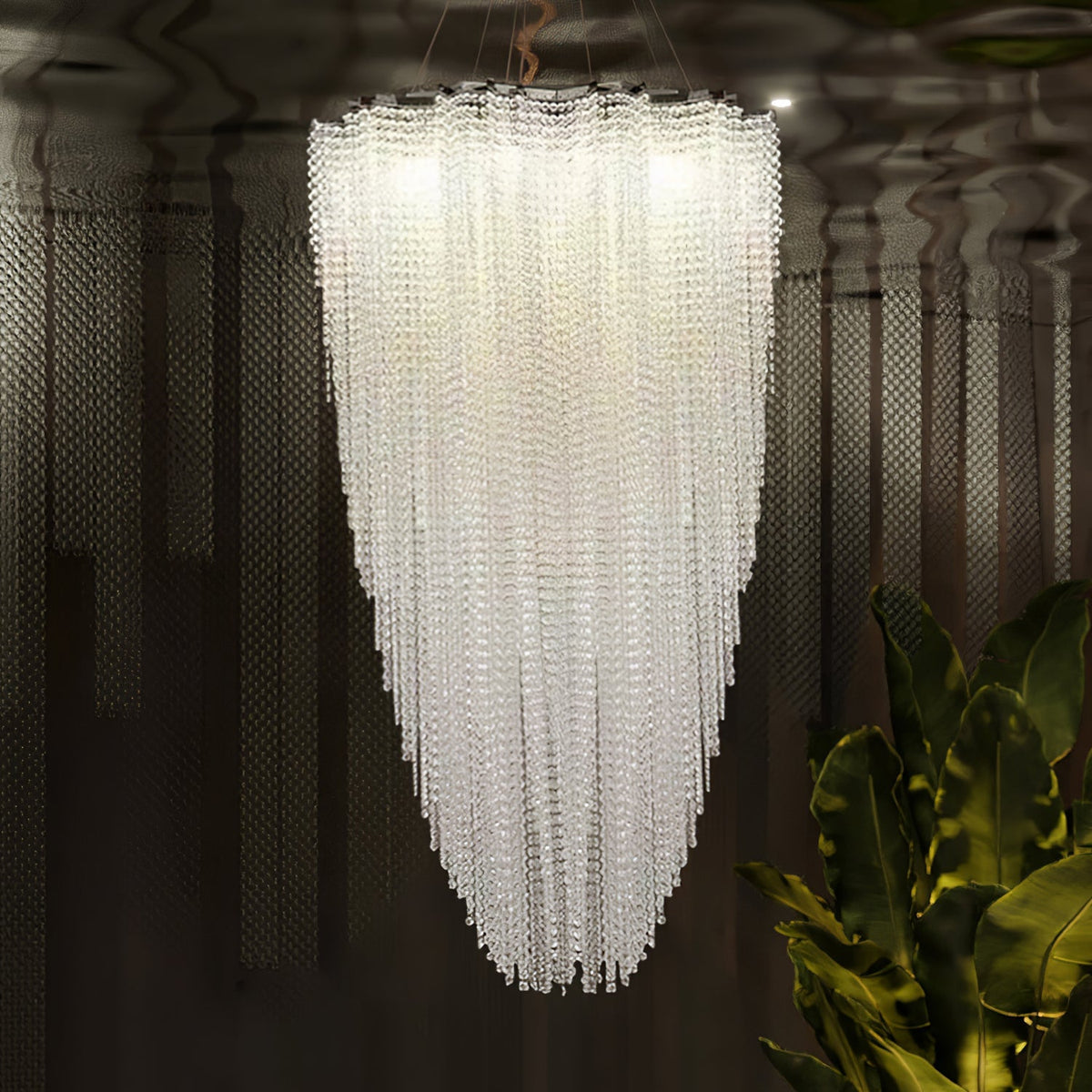 Stalizi Crystal Curated K9 Bohemian Crystal Chan warm illuminated room view