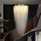 Stalizi Crystal Curated K9 Bohemian Crystal Chan installed in residential dining space