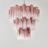 Pink Glass Tubes Curated Mouth-Blown Frosted Gla – handcrafted surface texture