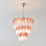 Pink Glass Tubes Curated Mouth-Blown Frosted Gla – illuminated warm ambiance setting