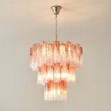 Pink Glass Tubes Curated Mouth-Blown Frosted Gla – unlit natural material contrast