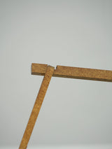 Stellar Frame Linear Curated Solid Brass Chandel – unlit natural material contrast