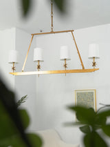 Stellar Frame Linear Curated Solid Brass Chandel – architectural ceiling profile