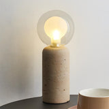 Stilla Orb Travertine Curated Yellow Travertine – Model D Dia 10cm x H 24cm  ∅ 3.9 x H 9.4 finish configuration