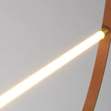 Tracer Belt Curated Mouth-Blown Frosted Glass Ch – full fixture elevation view