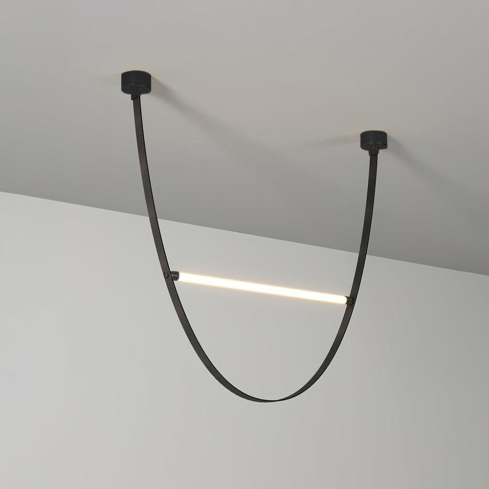 Tracer Belt Curated Mouth-Blown Frosted Glass Ch – illuminated warm ambiance setting #1