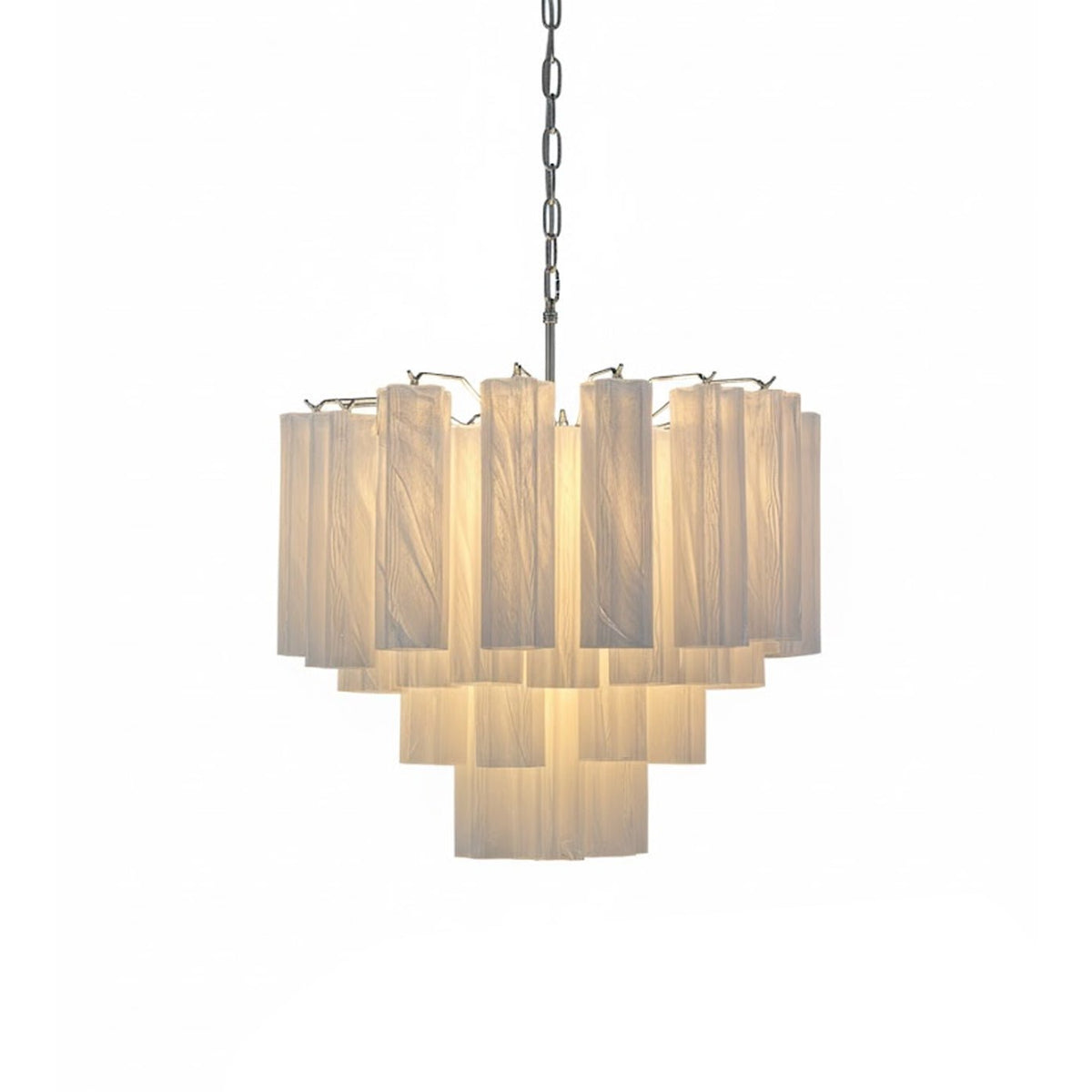 Stratum Ripple Curated Mouth-Blown Frosted Glass – architectural ceiling profile