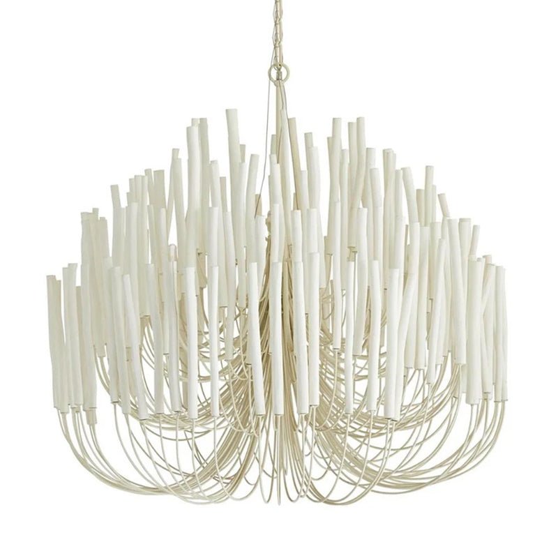 Swinton Curated Finished Iron Chandelier – structural canopy joint detail #1