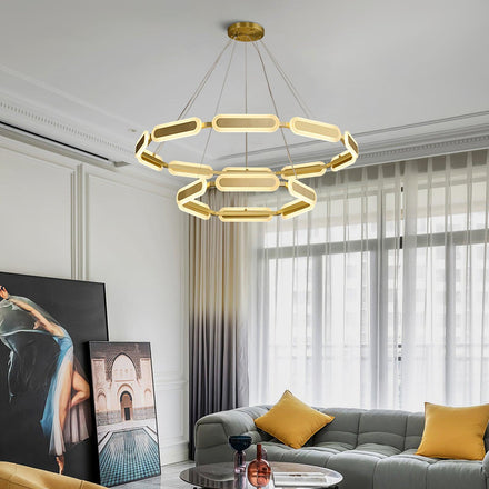 Modern Swirl Chandelier