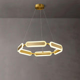 Swirl Curated Solid Brass Chandelier – 6-ligths ∅ 27.7 x H 3.1  Dia 70.5cm x H  finish configuration