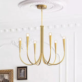 Swoop Arm Curated Mouth-Blown Frosted Glass Chan – structural canopy joint detail