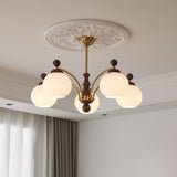 Sylvan Orb Curated Mouth-Blown Frosted Glass Cha warm illuminated room view