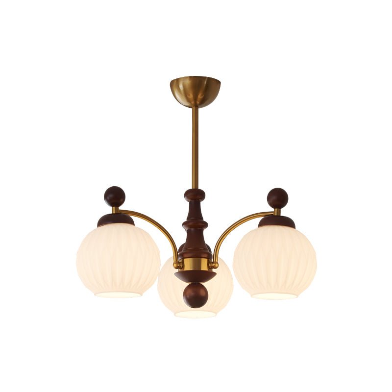 Sylvan Orb Curated Mouth-Blown Frosted Glass Cha – 3-Lights ∅ 23.6 x H 14.9 finish configuration