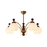 Sylvan Orb Curated Mouth-Blown Frosted Glass Cha – 5-Lights ∅ 31.5 x H 14.9 finish configuration