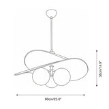 Sylvane Curated Optical Acrylic Pendant Light – macro detail view