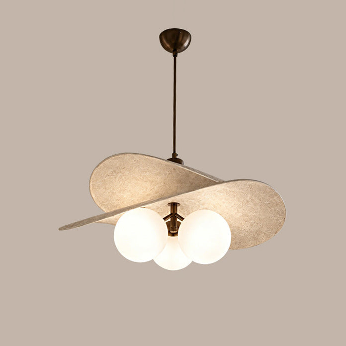 Sylvane Curated Optical Acrylic Pendant Light – Dia 60cm x H 38cm  ∅ 23.6 x H 14.9 finish configuration #1 #2