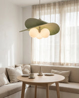 Sylvane Curated Optical Acrylic Pendant Light installed in residential dining space