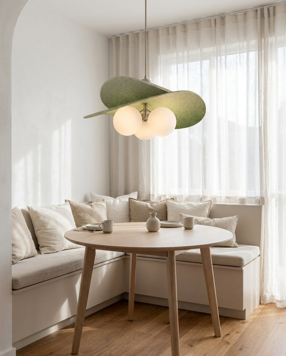 Optical Acrylic craftsmanship detail on Sylvane Curated Optical Acrylic Pendant Light