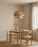 Sylvarra Curated Solid Brass Pendant Light – unlit natural material contrast