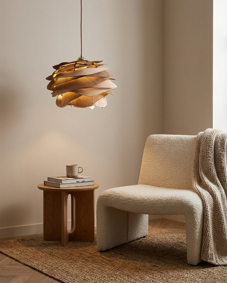 Sylvarra Curated Solid Brass Pendant Light – full fixture elevation view