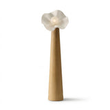 Sylvelle Floor Curated Iron & Glass Floor Lamp – spatial dining room perspective