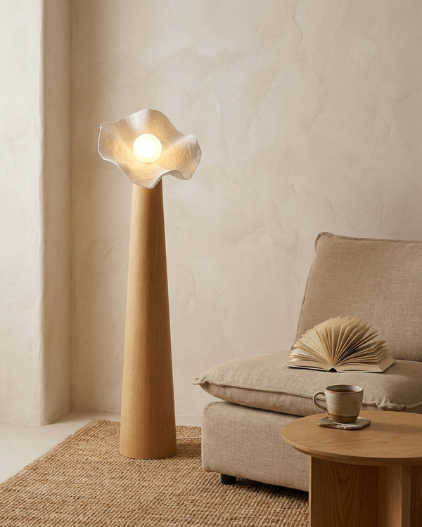 Sylvelle Floor Curated Iron & Glass Floor Lamp