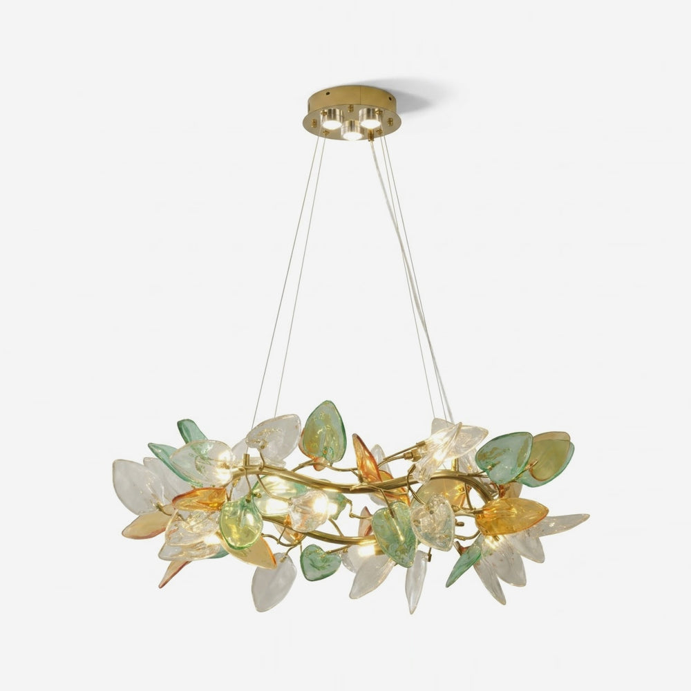 Sylverra Curated Amber Art Glass Chandelier – Amber Art Glass Chandelier