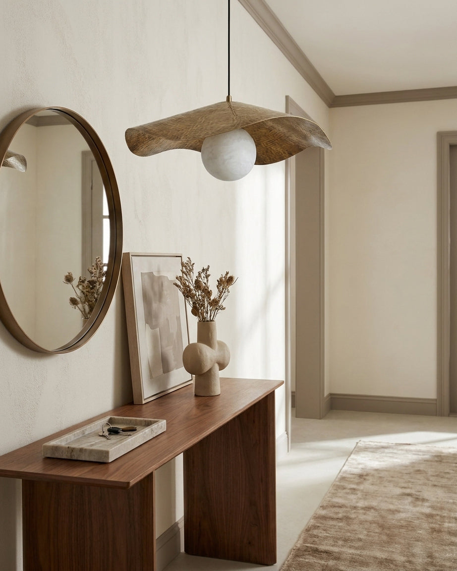 Sylvune Alabaster Curated Alabaster Pendant Ligh – spatial dining room perspective