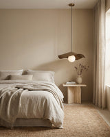 Sylvune Alabaster Curated Alabaster Pendant Ligh – handcrafted surface texture
