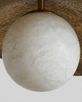 Sylvune Alabaster Curated Alabaster Pendant Ligh – side angled contour profile