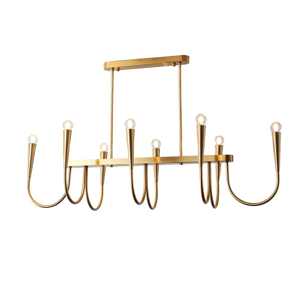 Symphony Curated Iron & Glass Chandelier – macro detail view #1