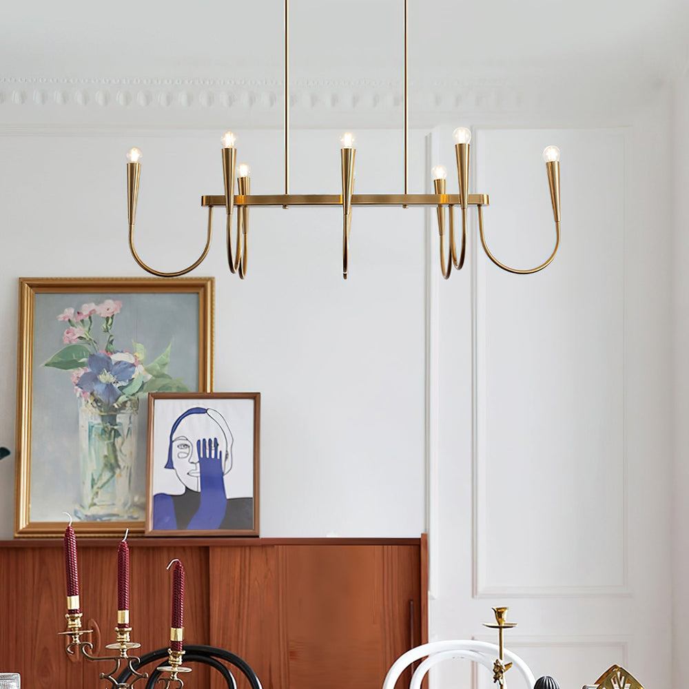 Symphony Curated Iron & Glass Chandelier